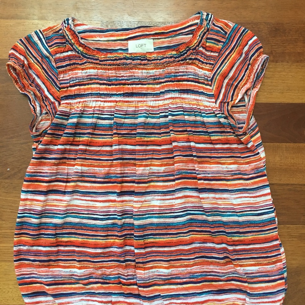 LOFT Lightweight rainbow blouse by Ann Taylor . MP